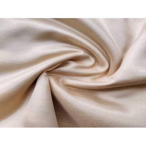 Precut 1 Metre Dull Golden Plain Semi Silk Fabric