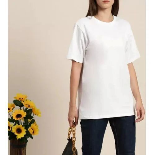 Premium Cotton Women Round Neck T-Shirt - XS, S, XL | Slim Fit, Soft Texture, Stretchable Fabric, Trendy Design, Breathable Material, Vibrant Colors, Easy Care