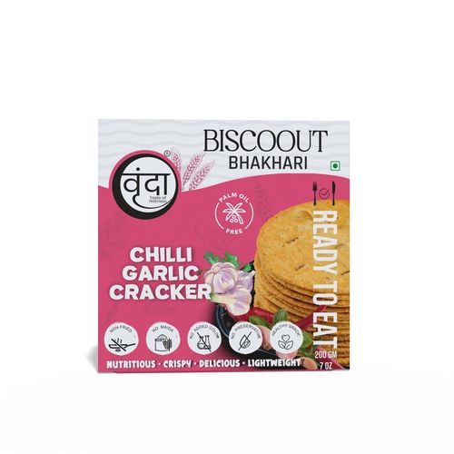 Vrunda Chilli Garlic Bhakhari 200g