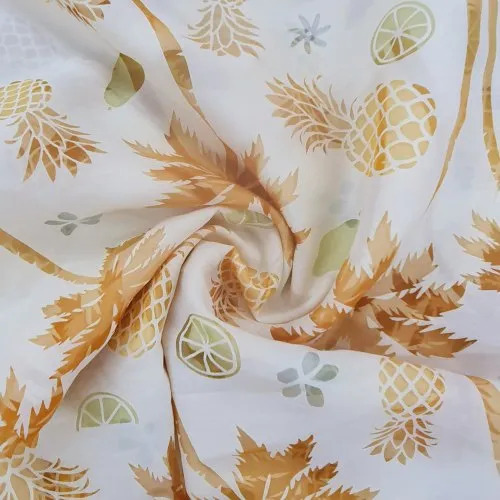 Organza Fabric - 100% Silk, 50-100 Meters Length, Multicolor Printed | Bright Shine, Washable, Ideal for Dupattas and Lehengas