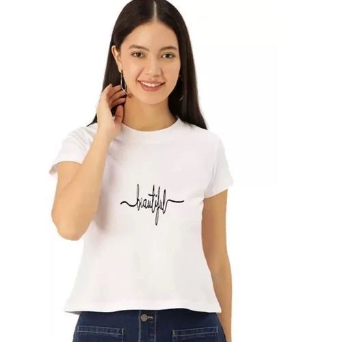 Women Half Sleeve Cotton T-Shirt - Size S, M, XL | Premium Quality, Slim Fit, Soft Texture, Stretchable Fabric, Trendy Designs, Breathable Material, Vibrant Colors, Easy Care