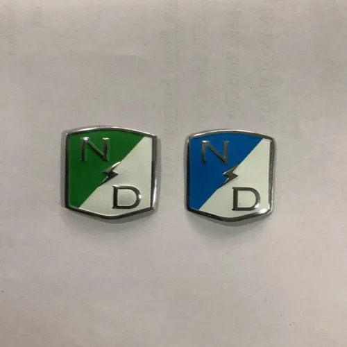 3D Chrome Sticker - Durable Other Material with High-Gloss Reflective Surface | Waterproof, UV Resistant, Customizable Shapes & Sizes