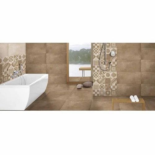 Ceramic Mosaic Tiles - 300x450 mm Cream Color Glazed Finish | Water-Resistant Slip-Resistant Textured Surfaces Durable and Customizable Designs