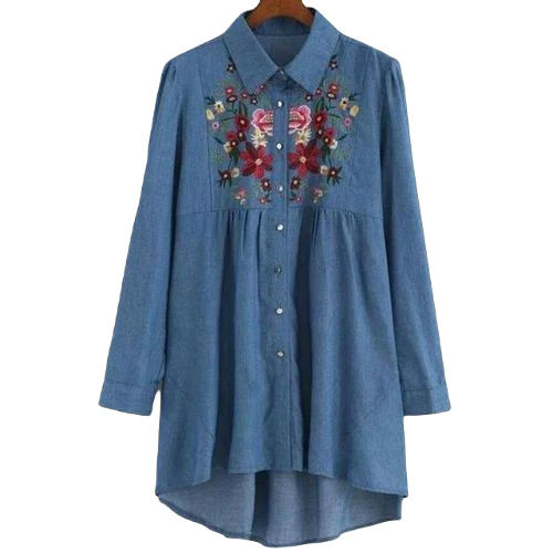 Denim Tunic Top