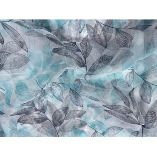 Floral Printed Organza Fabric