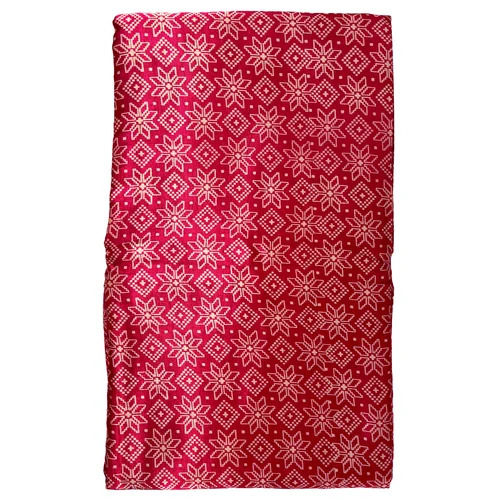 Hot Pink & Cream Traditional Patola Printed Mashru Silk Fabric