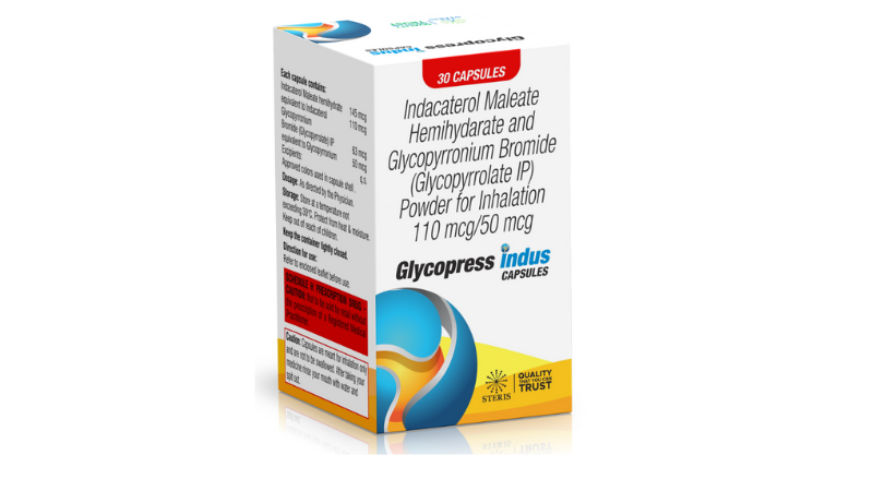 Indacaterol Maleate Hemihydarate And Glycopyrronium Bromide (Glycopyrrolate Ip) Powder For Inhalation 110Mcg / 50 Mcg - Shelf Life: 2 Years