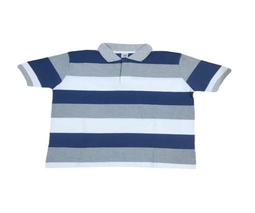 Mens Striped Collar T-Shirt