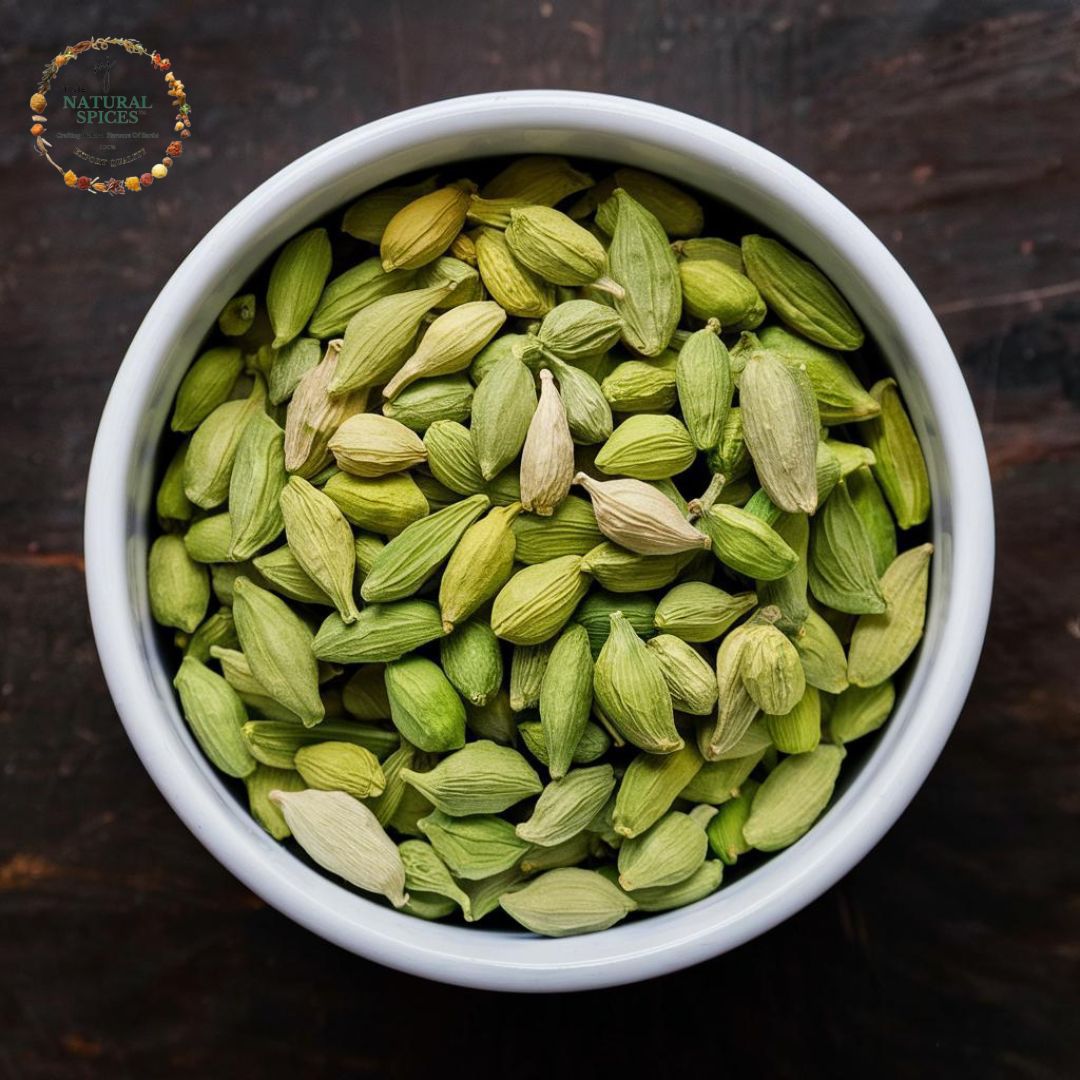 MJ TASTE NATURAL Cardamom Elaichi - 8MM+ Export Quality Whole Green Pods for Authentic Flavor & Aroma