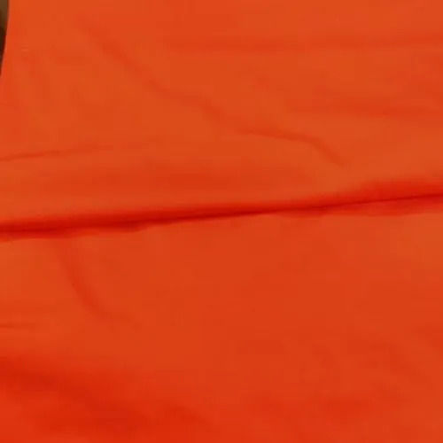 Orange Plain Cotton Fabric