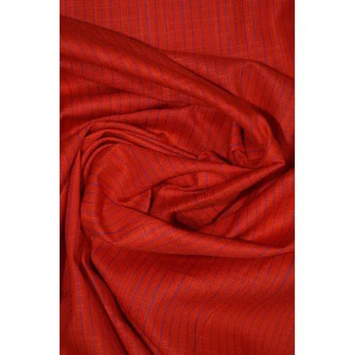 Red Pure Mercerized Cotton Knitted Fabric