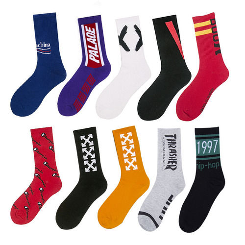 Unisex Sports Custom Logo Nylon Spandex Grip Organic Cotton Stocking Socks