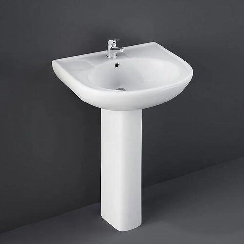 Ceramic Wash Basin - Round Design, Various Sizes & Elegant Finishes | Durable, Easy to Clean, Customizable Faucet Settings
