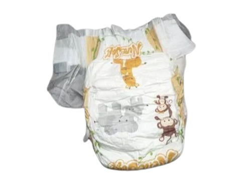 Baby Diaper - Cotton Fabric, Medium Size, White Color | Ideal for Newly Born Infants