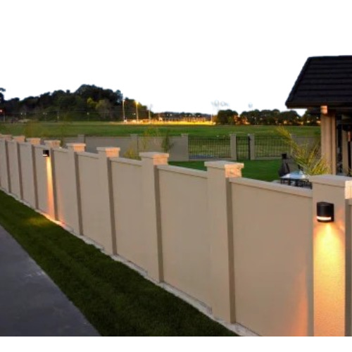 Boundary Walls - Durable Concrete, Customizable Height & Design | Weather Resistant, Enhances Property Aesthetics, Secure & Private