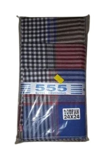 Chex Rumal Handkerchief - 100% Cotton, Standard Size | Elegant Style, Soft Touch Fabric, Unique Check Design, Skin-friendly