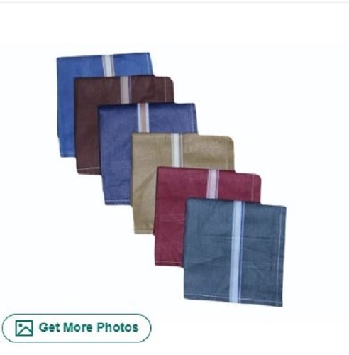 Deep Dark Cotton Handkerchief For Mens - 100% Cotton, Standard Size, Various Colors | Excellent Finish, No Color Fade, Ideal For Gifting
