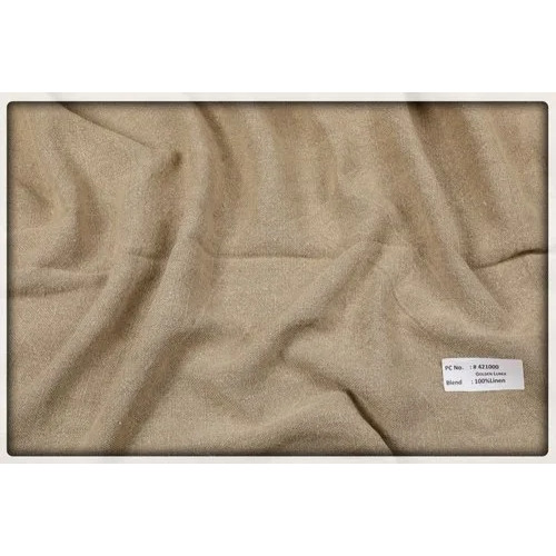 Golden Lurex 100% Linen Fabric - 100 Meter Length, 45 Inch Width | Soft, Breathable, Lightweight with Elegant Sheen, Ideal for Luxury Garments