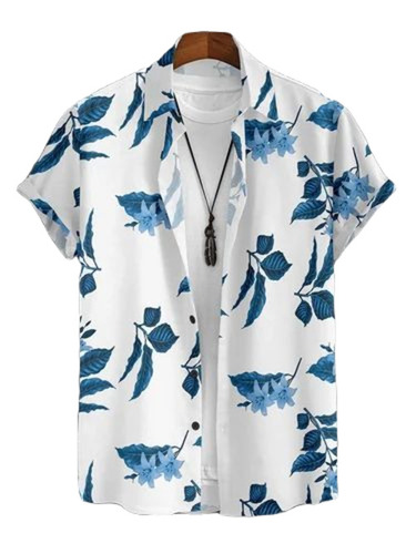 Mens Leaf Printed Shirt