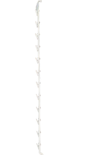 Metal Hanging Strips - Mild Steel 2.5ft Size White Color | Ideal for Supermarkets and Shops