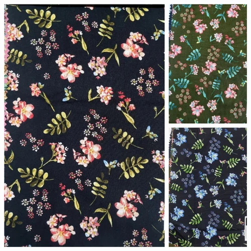 Multicolor Printed Rayon Fabric - 54 Inch Width | Lightweight, Breathable, Soft Texture, Elegant Drape, Fade-Resistant Colors, Ideal for Garments
