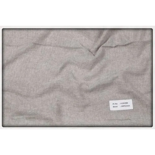 Plain Gray Linen Fabric