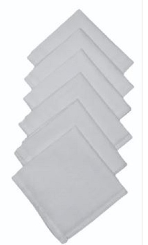 Plain White Handkerchief For Men