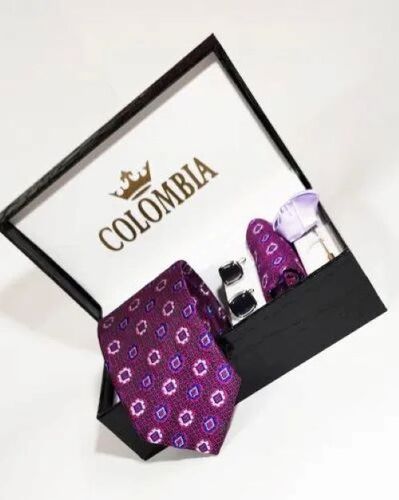 Purple Doted Micro Silk Tie