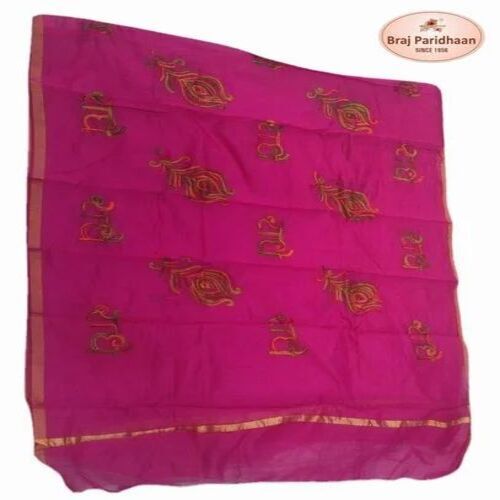 Radhey Embroidery Chanderi Dupatta