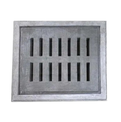RCC Manhole Cover - Concrete, 50-100 mm Thickness, Grey Color, 2 Ton Load Bearing Capacity | Rectangular Shape, Ideal for Drainage Applications