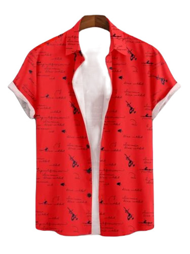 Red Printed Shirts