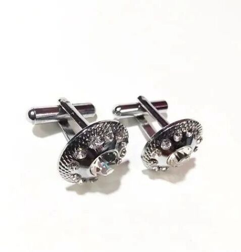 Silver Chrome Cufflink