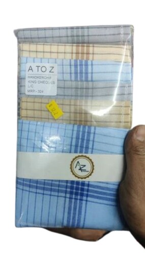 Striped Handkerchief For Mens - Standard Size, Various Colors | Trendy Designs, Wrinkle Free, No Color Fade, Ideal for Gifting