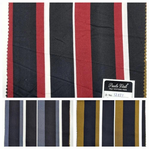 Striped Prints Rayon Fabric