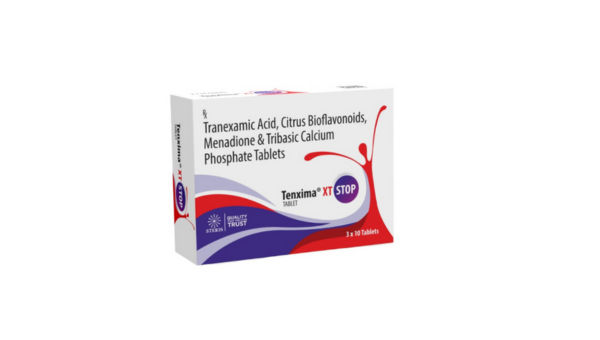 Tenxima Xt Stop Pharmaceutical Tablets - Chemical Name: Tranexamic Acid