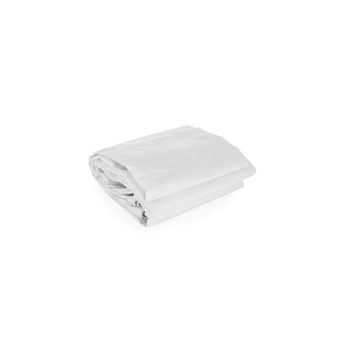3.5mm HDPE Tarpaulin Sheet - LDPE Coated, 140 GSM, White, Woven Design | Industrial Usage for Water Protection, Standard Plain Tent Style