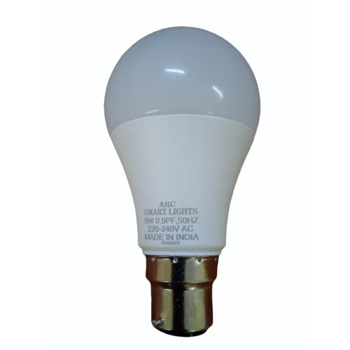 5 Watt LED Bulb - Plastic Material, Round Shape, Cool White Light Color, 450 Lumen Output | 4 Star BEE Rating, 6500K Color Temperature, 100 lm/W Efficacy