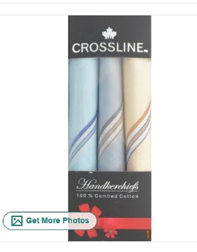 Cotton Handkerchief - Standard Size | Wrinkle-Free Tear-Resistant Skin-Friendly Colorfast Latest Design