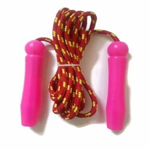 Deluxe Skipping Rope 2 - Nylon Material, 9 Feet Length, Multicolour Design | Dustproof, Waterproof, Rectangle Shape, Lightweight at 100 gm