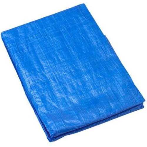 Eco Friendly Waterproof Tarpaulin - HDPE Woven, 3 mm Thickness, Blue Color, 200 GSM | Standard Design, Canopy Usage, LDPE Coated
