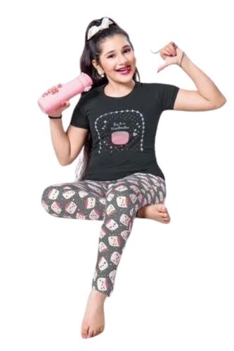 Girls Printed Pajama Set