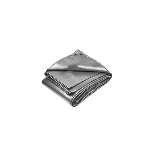 HDPE Silver Tarpaulin - LDPE Coated, 2.5 mm Thickness, 110 GSM | Industrial Woven Material, Plain Design for Water Protection