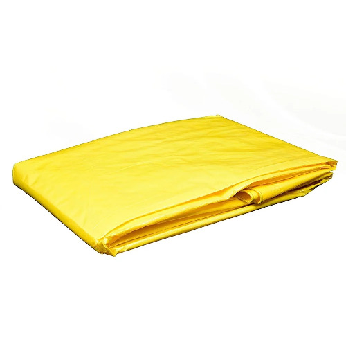 HDPE Tarpaulin Roll - 2.5 mm Thick, 100 GSM LDPE Coated Yellow Water Protection Cover | Woven Material, Standard Design, Suitable for Camp Tent