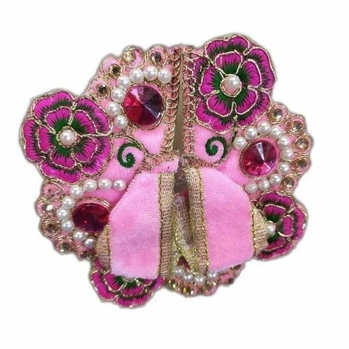 Laddu Gopal Dresses - Silk, 5x10x9 cm | Pink, Embroidered, Easy to Clean, Lightweight, Washable, Handmade, Indian Style, Suitable for Temples