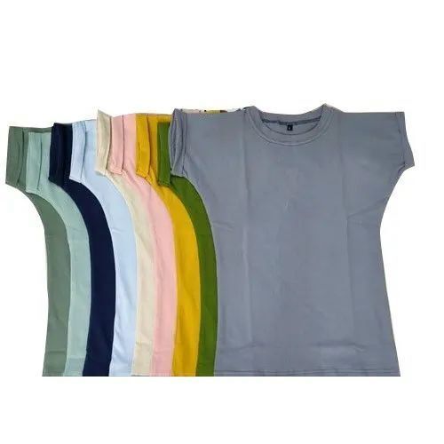 Ladies Cotton Half Sleeves T-shirt