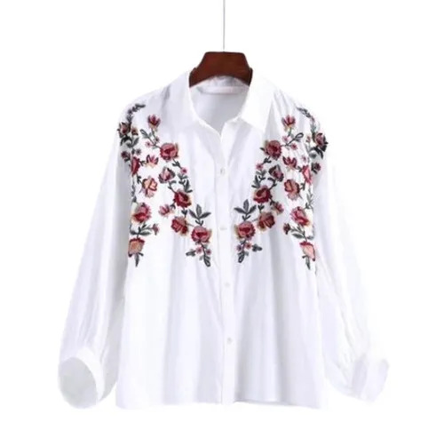 Ladies Designer Tops - Cotton, 28 Inch Length | Multicoloured, Dotted Pattern, Trendy Cuts & Intricate Embellishments, Perfect for Summer Occasions