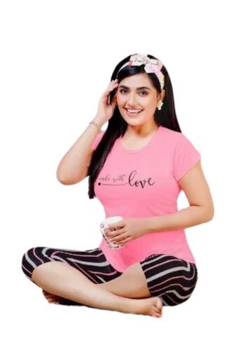 Ladies Printed Capri Set - Cotton, Available Sizes S, M, L, Xs | Premium Quality, Vibrant Prints, Comfortable Waistband, Above-knee Length, Soft Fabric, Elasticized Fit, Breathable Material, Anti-wrinkle, Waterproof, Cool Pass
