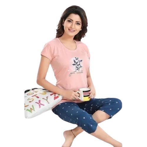 Ladies Fancy Cotton T-Shirts - Premium Quality Soft Cotton, Regular Fit , Crew Neck Short Sleeves with Solid Color or Prints