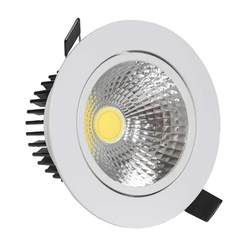 LED COB Spotlight - Aluminum, Round Shape, Cool White 6500K, 3W LED, IP66 Rated | Ideal for Home, Hotels, and Office Lighting
