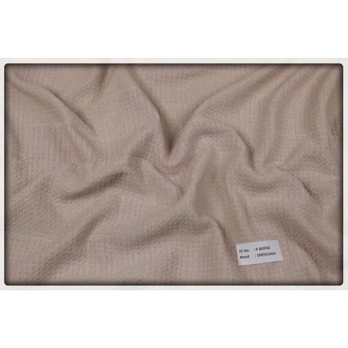 Plain Beige Cotton Fabric